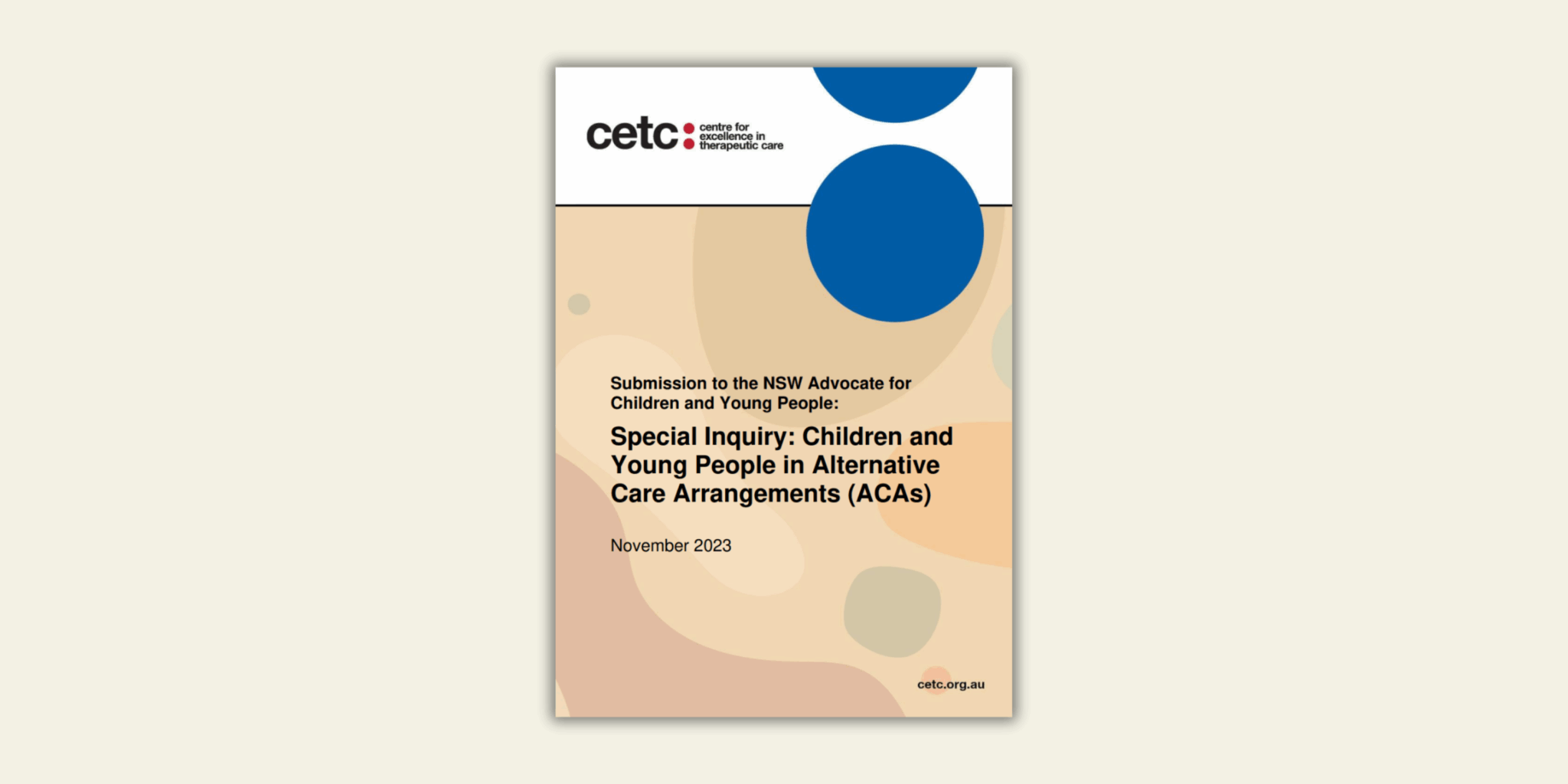 Submission to the NSW Advocate for Children and Young People: Special Inquiry: Children and Young People in Alternative Care Arrangements (ACAs)