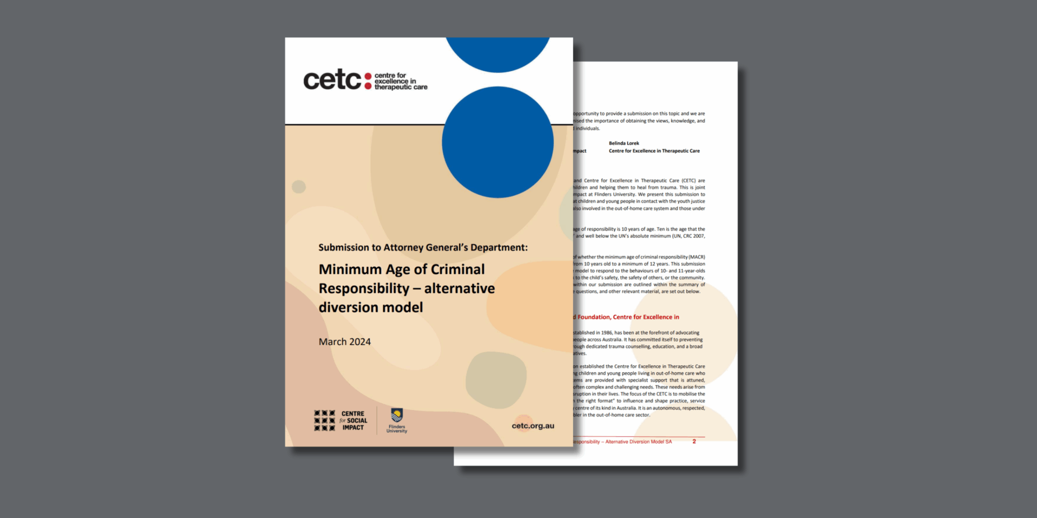 Minimum Age of Criminal Responsibility – alternative diversion model